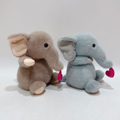 اسباب بازی مخملی با فیل متحرک هدیه ممتاز اسباب بازی شکم پر برای کودکان