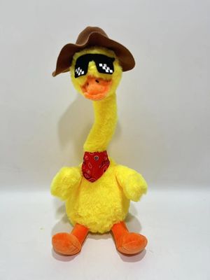 ضبط تکرار رقص خواندن اردک زرد اسباب بازي پرش با کلاه