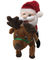 0.35 متر 1.45 فوت پیاده روی در حال آواز خواندن بابا نوئل اسباب بازی موزیکال حیوانات کریسمس موش پر شده