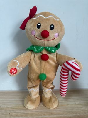 فروش داغ 2023 خوانندگی و رقص مخمل خواب دار The Gingerbread Man برای کریسمس