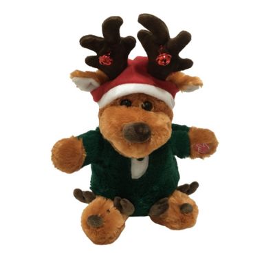 بچه ها هدیه کریسمس گوزن خرگوش خنده دار با پاش زدن و آواز زدن اسباب بازی پلاشه ای اسباب بازی الکترونیکی