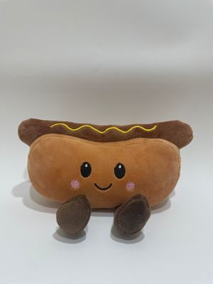 7 عدد عروسک پولیشی هات داگ متنوع، حیوانات عروسکی غذایی بامزه برای کودکان و دکوراسیون منزل