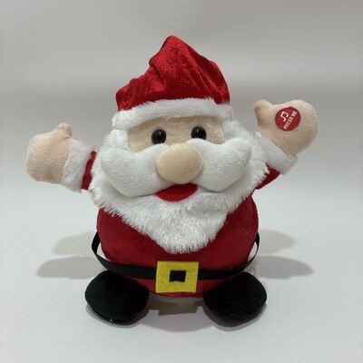 Christmas Singing & Circling Santa Plush Toy with Music