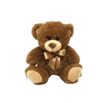 ولنتاین قهوه ای خرس عروسکی اسباب بازی خرس بزرگ حیوانات شکم پر 5.9 اینچ تابع همراهی
