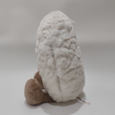 اسباب بازی ماه خوابیده مخمل خواب دار با افکت تنفس و چراغ LED برای کودکان