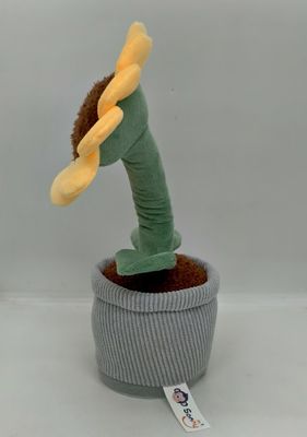 اسباب بازی مخمل خواب دار ضبط صدای آفتابگردان ساخته شده از مواد مخمل خواب دار و 100٪ پنبه PP