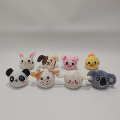 مجموعه 8 تایی توپ های بادی حیوانات مزرعه ای پر جنب و جوش برای بازی