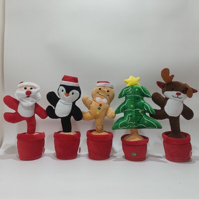 Singing and Dancing Christmas Series Santa Claus Gingerbread Man Christmas Tree Penguins Elk