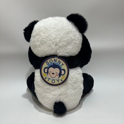 Interactive Peek-a-Boo Panda Plush Toy with Repeat Function and Music Cute Lying-Down Hide and Seek Toy