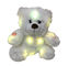 0.82 فوت 0.25M LED رنگ اسباب بازی مخملی تغییر رنگ خرس عروسکی با نور و موزیک موهای خزدار